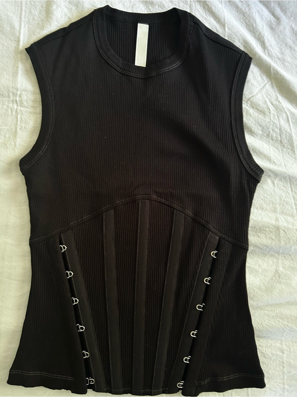 Dion Lee Split Hem Corset Tank Top